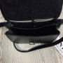"Kolibry" bag genuine leather, black colour (Veneto)
