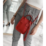 Сумка кросбоді "Амелі" натуральна шкіра, чорний колір венето