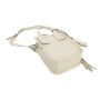 "Amelie" bag genuine leather, Ivory color