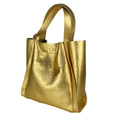 Сумка "ДОЛЬЧЕ" натуральная кожа, золотой цвет