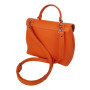 "Fidgy" bag genuine leather, orange color