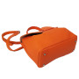 "Fidgy" bag genuine leather, orange color