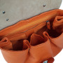 "Fidgy" bag genuine leather, orange color