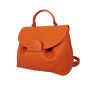 "Fidgy" bag genuine leather, orange color