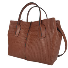 "Forta" bag genuine leather, pottery clay color