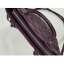 "Freska" bag genuine leather, color purple