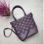 "Freska" bag genuine leather, color purple