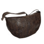 Сумка "Джой" натуральна шкіра "кроко", коричневий колір