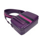 "Kvadro" bag genuine leather, purple/black/fuchsia color