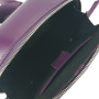 "Kvadro" bag genuine leather, purple/black/fuchsia color