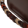 "Malva" bag genuine leather, chocolate color