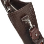 "Malva" bag genuine leather, chocolate color