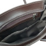 "Malva" bag genuine leather, chocolate color