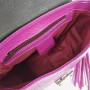 "Rimini" bag, genuine leather, fuchsia color, с ручкой
