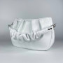 "Rumba" bag genuine leather, white color